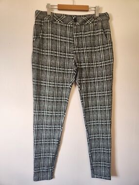 ​YoungLA 614 Dapper Plaid Dress Pants Slim Tapered Performance Stretch 34x32